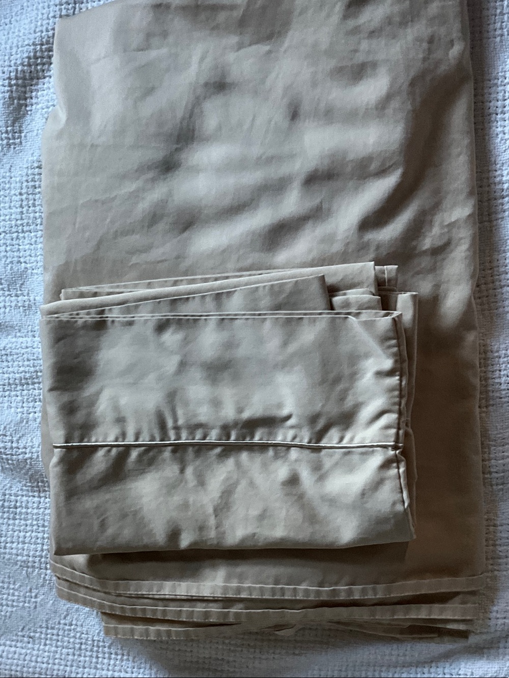 Soft Cotton Full Sheet Set in Beige - Neutral Bed Linens
